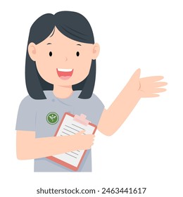 health promotion officer thailand. vector illustration