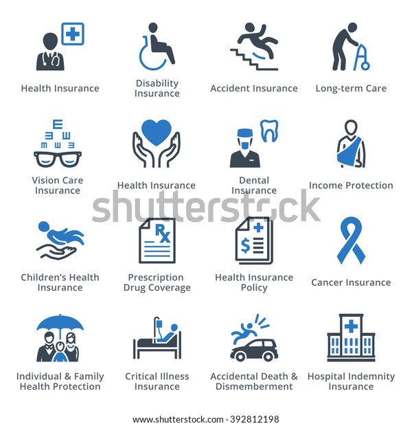 Health Protection Icons -\
Blue Series