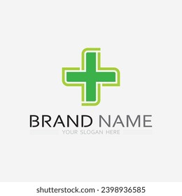 health protection with shield logo design vector template for medical or insurance company-vector