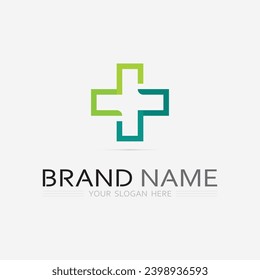 health protection with shield logo design vector template for medical or insurance company-vector