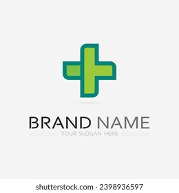 health protection with shield logo design vector template for medical or insurance company-vector