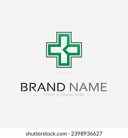 health protection with shield logo design vector template for medical or insurance company-vector