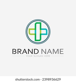 health protection with shield logo design vector template for medical or insurance company-vector