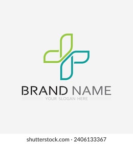 health protection with shield logo design vector template for medical or insurance company-vector