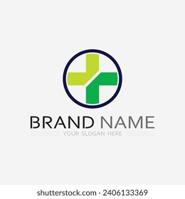 health protection with shield logo design vector template for medical or insurance company-vector