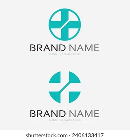 health protection with shield logo design vector template for medical or insurance company-vector