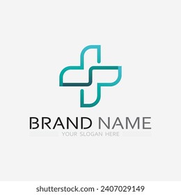 health protection with shield logo design vector template for medical or insurance company-vector