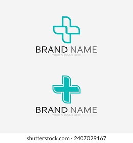 health protection with shield logo design vector template for medical or insurance company-vector