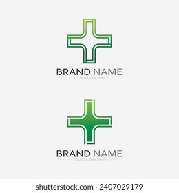 health protection with shield logo design vector template for medical or insurance company-vector