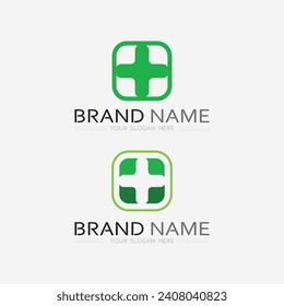 health protection with shield logo design vector template for medical or insurance company-vector