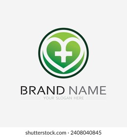 health protection with shield logo design vector template for medical or insurance company-vector