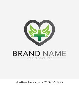 health protection with shield logo design vector template for medical or insurance company-vector