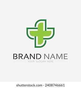 health protection with shield logo design vector template for medical or insurance company-vector