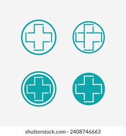 health protection with shield logo design vector template for medical or insurance company-vector