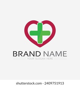 health protection with shield logo design vector template for medical or insurance company-vector