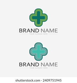 health protection with shield logo design vector template for medical or insurance company-vector