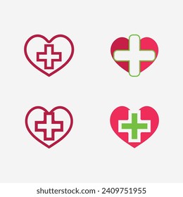 health protection with shield logo design vector template for medical or insurance company-vector