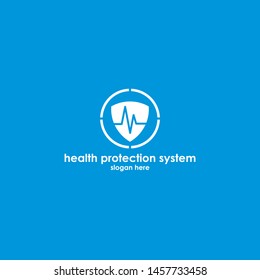 health protection system logo vector