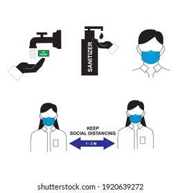 Health Protocol with Social Distancing