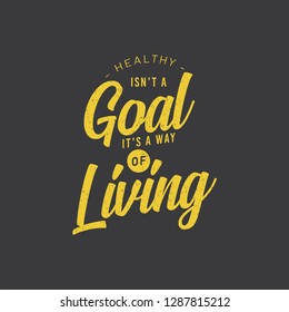 Health quote. Typographical Poster. - Vector 