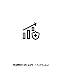 health recovery icon. simple, flat, black, outline. medical and health icon.