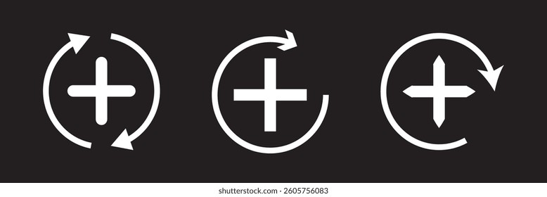 health recovery icon vector with simple design