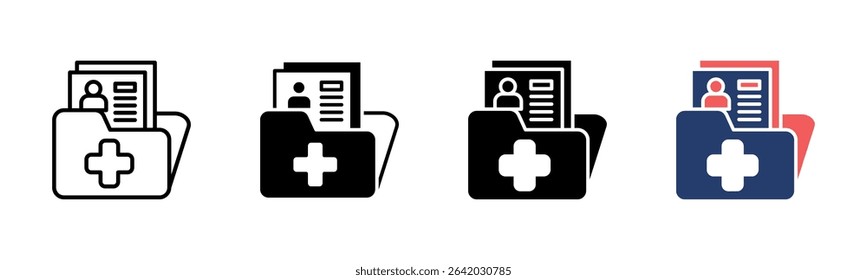 Health Report icon sheet multiple style collection