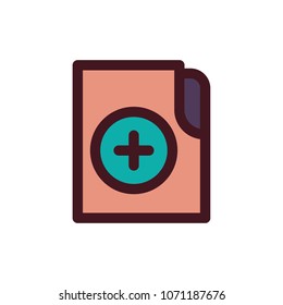 health report icon vector