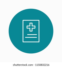 health report icon vector