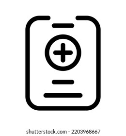 Health Report Icon Vector Symbol Design Illustration