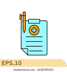 health report icons  symbol vector elements for infographic web