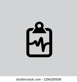 health report vector icon