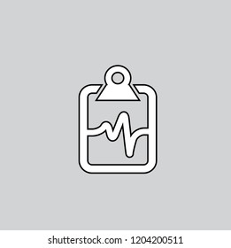 health report vector icon
