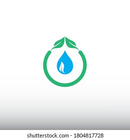 Plantilla de vector de ahorro de agua
