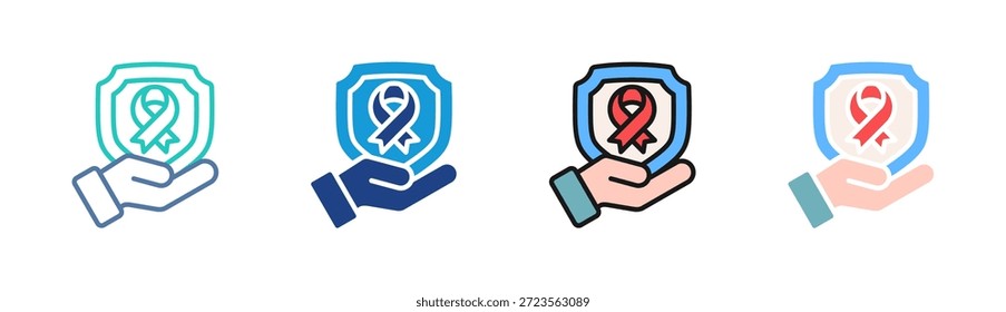 Conjunto de iconos de seguridad sanitaria colección de varios estilos