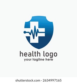 health and security logo design concept, safety icon design