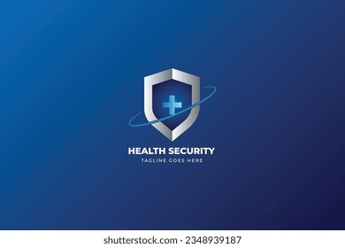 health security logo design illustration