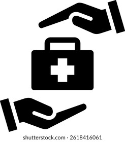 Health Service Icon Glyph Vector Illustration