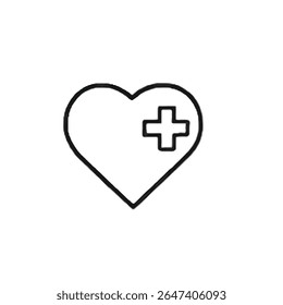 Health Services Line Icon 12: Ambulance and Medical Transport Outline Symbol