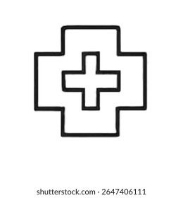 Ícone 3 da Linha de Serviços de Saúde: Garrafa de Prescrição e Resumo de Medicação