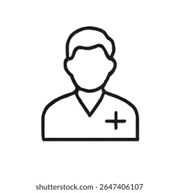 Health Services Line Icon 5: Doctor's Bag and General Practice Outline Symbol