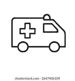 Health Services Line Icon 6: Heartbeat and Cardiovascular Health Outline