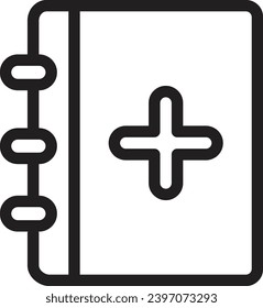 Health single vector line icon
