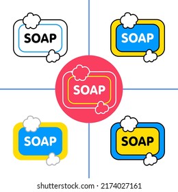 health soap on white background