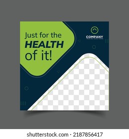 Health Social Media Banner Or Instagram Post Template