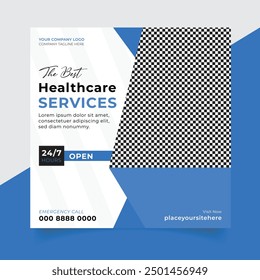 Health social media banner template