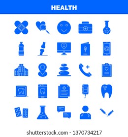 Health Solid Glyph Icon for Web, Print and Mobile UX/UI Kit. Such as: Monitor, Screen, Healthcare, Hospital, Medical, Telephone, Phone, Emergency, Eps 10 - Vector