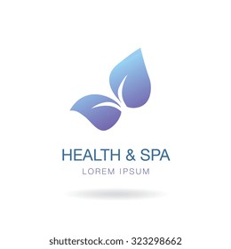 Health and spa. Logo design