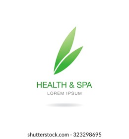 Health and spa. Logo design