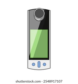 health spirometer cartoon. breathing pulmonary, assessment device, monitor peak health spirometer sign. isolated symbol vector illustration